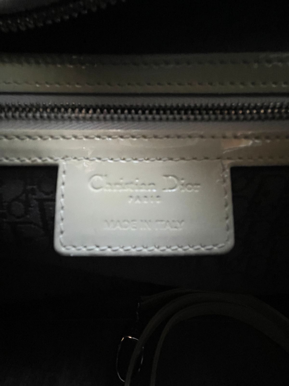 Large Lady Dior Tote – Patent Cannage Leather in Cream