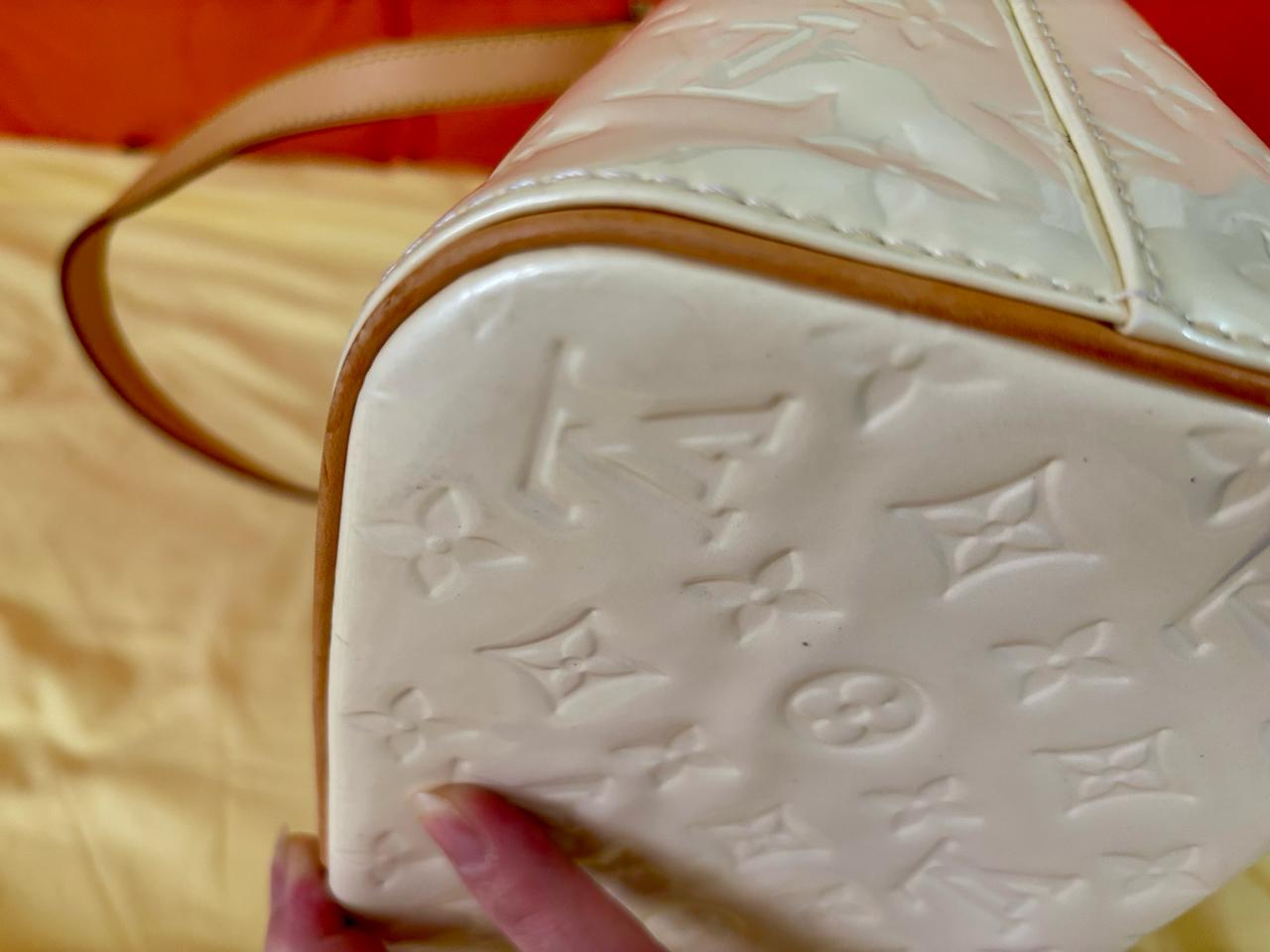 Louis Vuitton Perle Monogram Vernis Leather Houston Bag