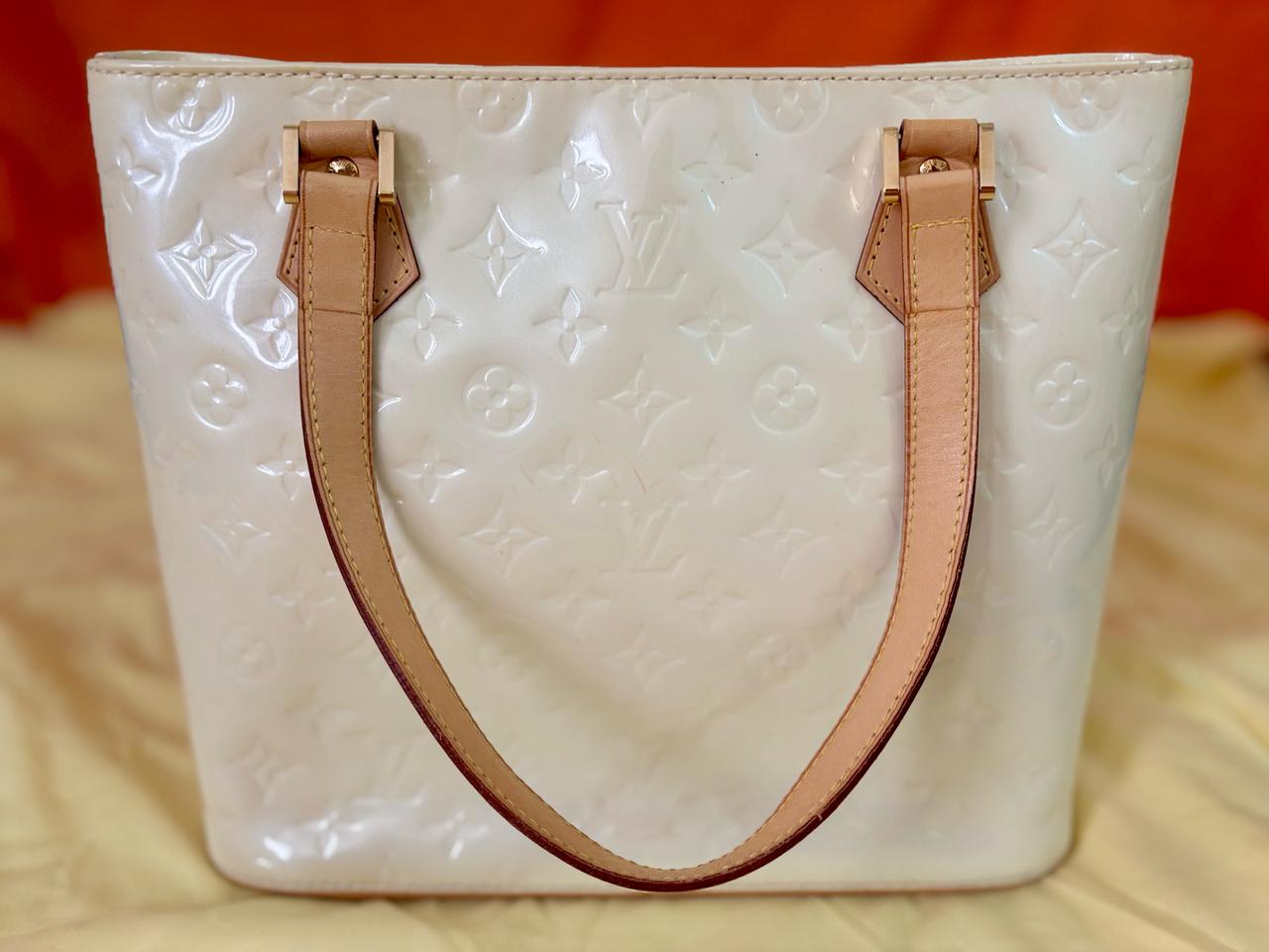 Louis Vuitton Perle Monogram Vernis Leather Houston Bag
