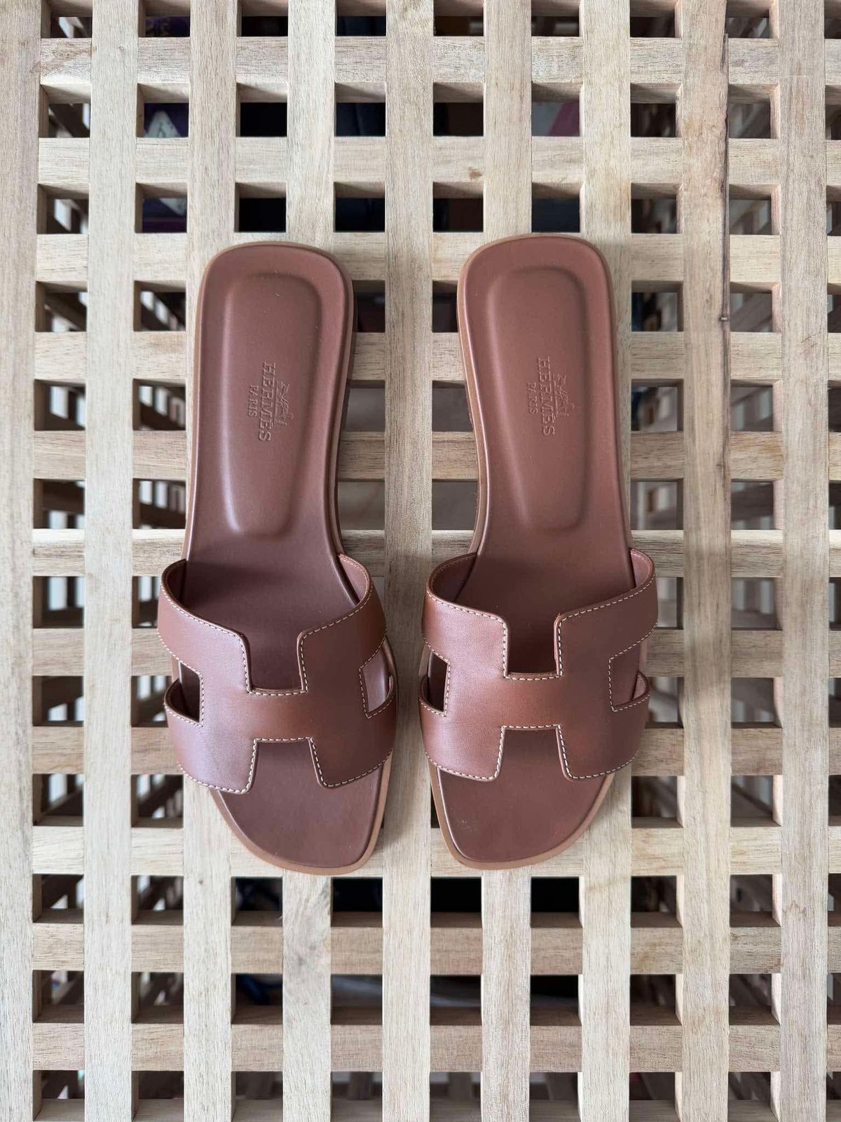 Hermès Oran Sandals Gold