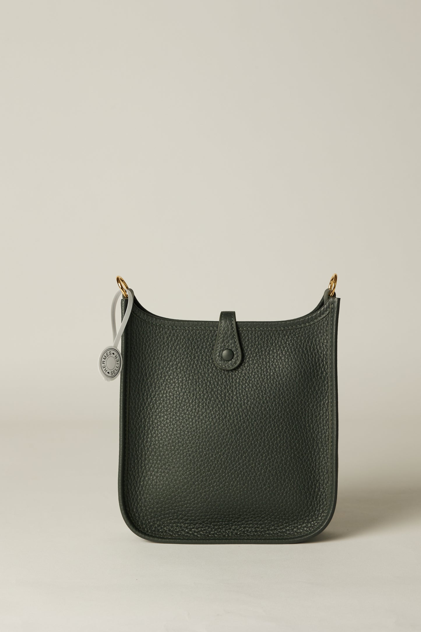 Hermès Evelyne TPM Bag in Vert Mangrove Clemence Leather