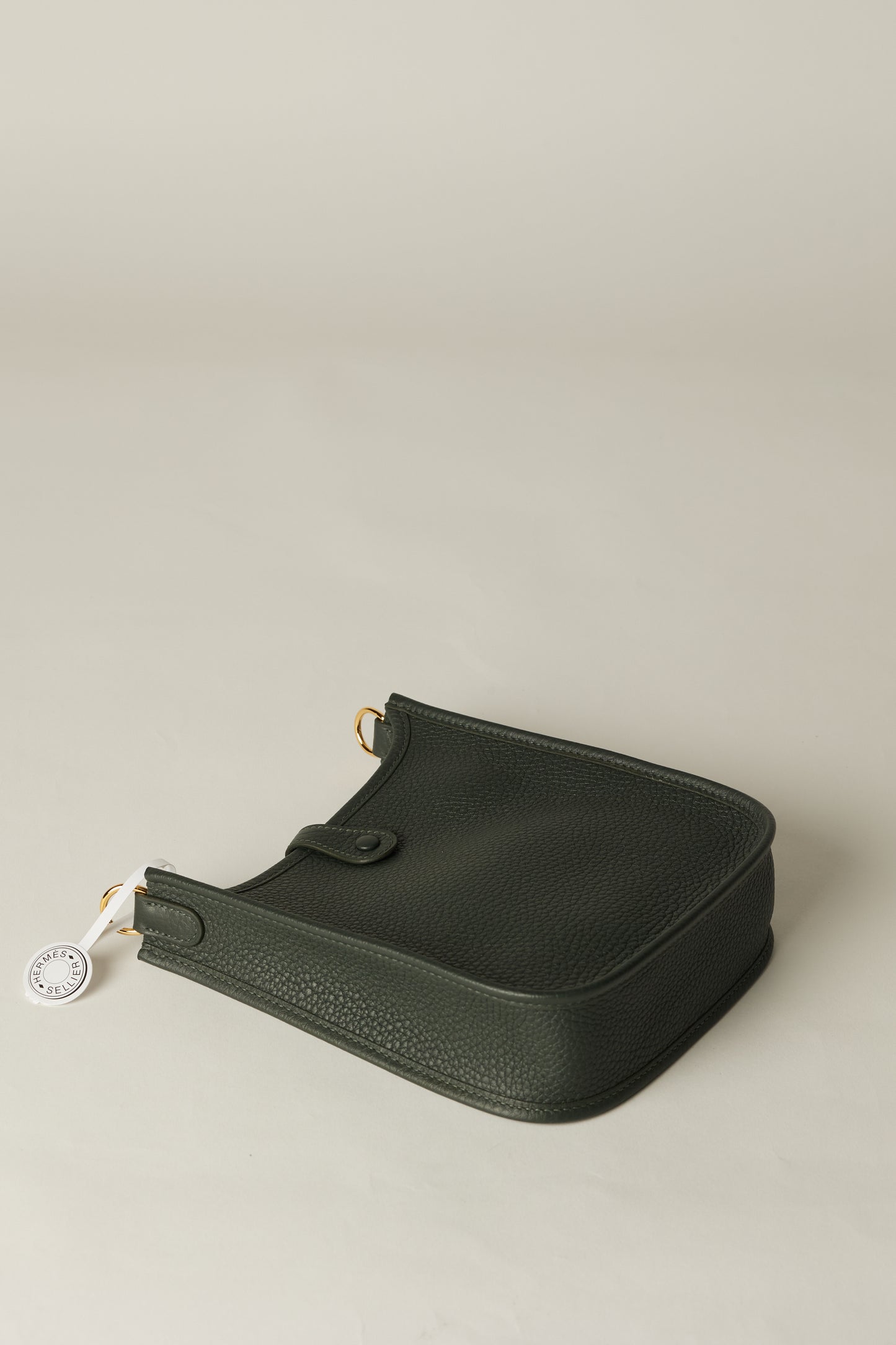 Hermès Evelyne TPM Bag in Vert Mangrove Clemence Leather