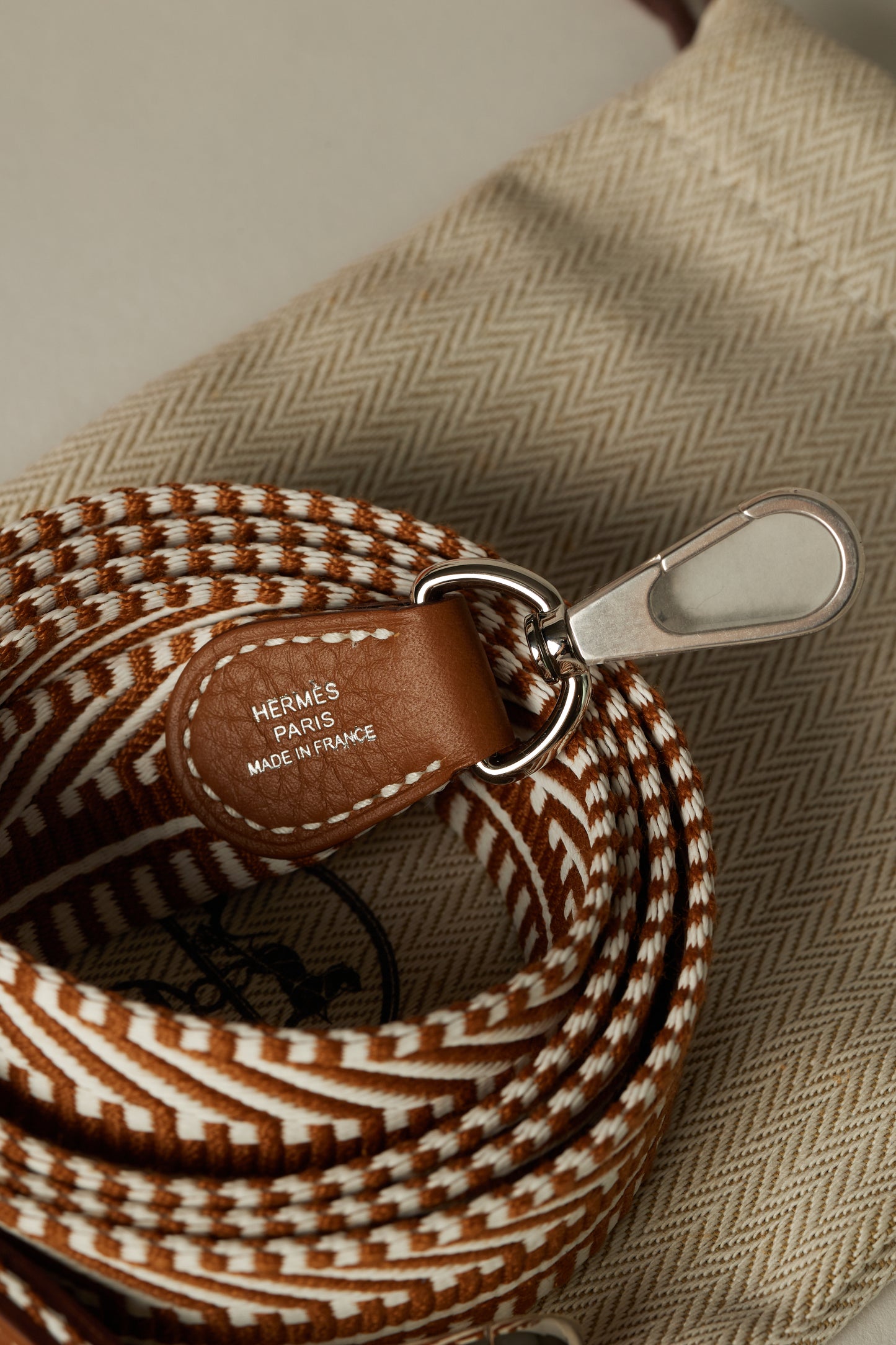 Hermès Evelyne TPM Bag in Gold Clemence Leather