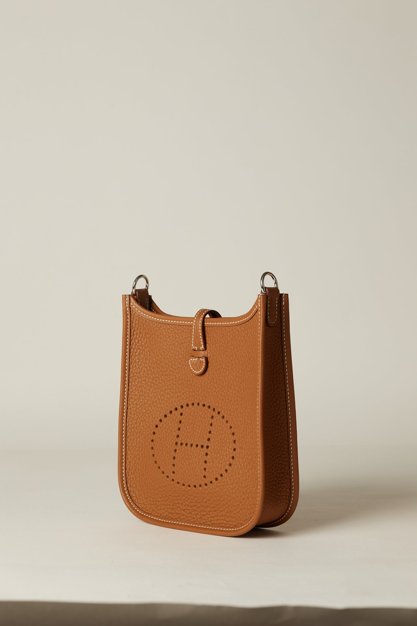 Hermès Evelyne TPM Bag in Gold Clemence Leather
