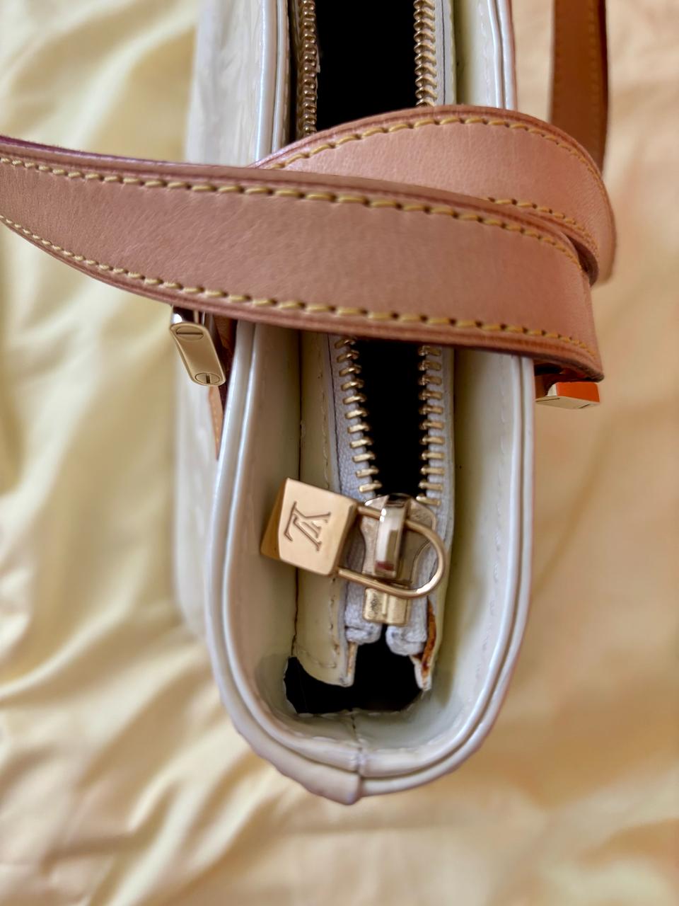 Louis Vuitton Perle Monogram Vernis Leather Houston Bag