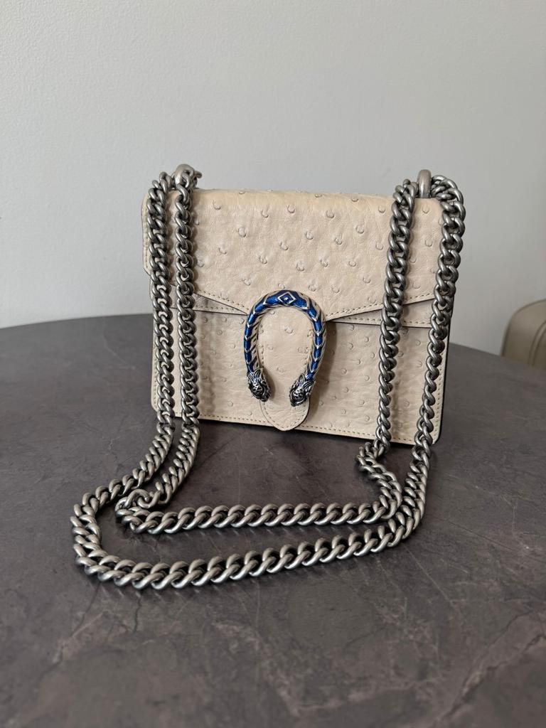 Gucci Dionysus bag in ostrich leather
