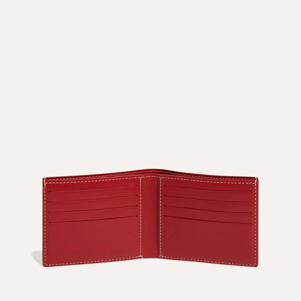 Goyard Monogram Canvas Petit Portefeuille zippe Bifold Wallet Red
