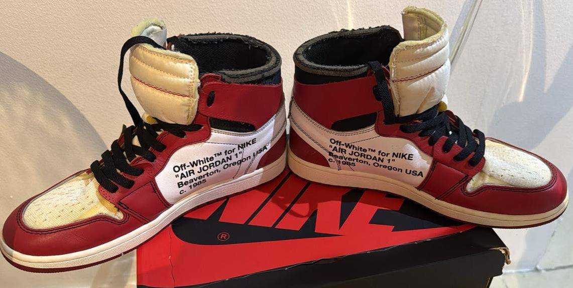 Off-White x Air Jordan 1 Chicago shoes Size US 11