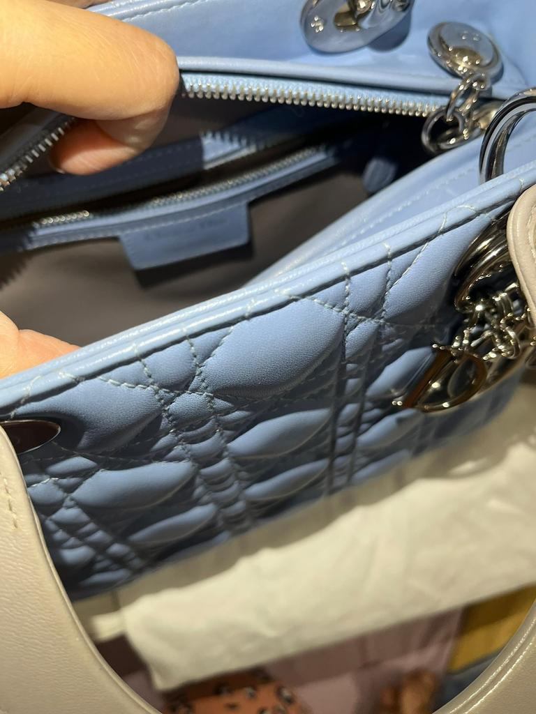 Christian Dior Bicolor Lady Dior Medium Bag