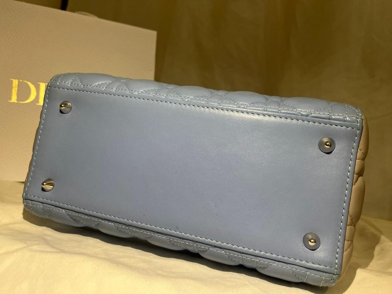 Christian Dior Bicolor Lady Dior Medium Bag