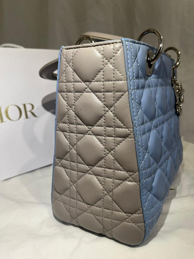 Christian Dior Bicolor Lady Dior Medium Bag