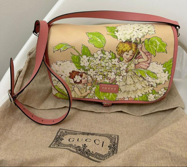 Gucci Red Kids Strawberry Fairy cross-body bag
