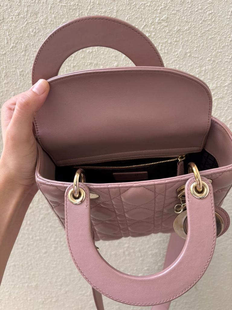 Dior Small Lady Dior Bag – Baby Pink Cannage Leather