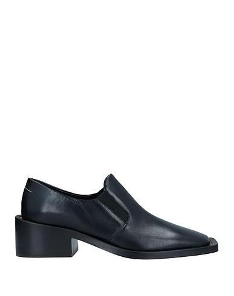 MM6 Maison Margiela Black Square Toe Loafers