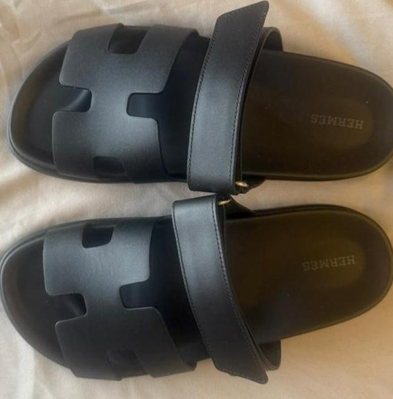 Hermes Chypre black shoes 39,5 size