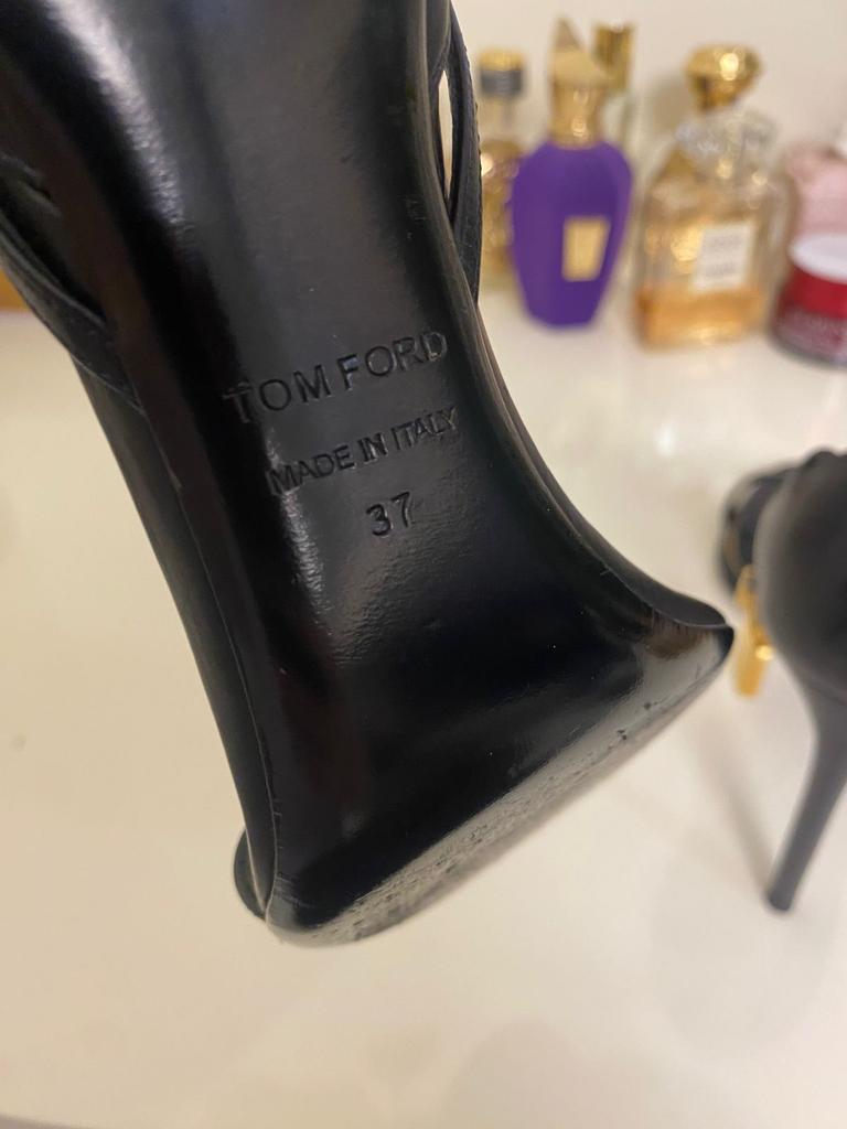 Tom Ford Padlock leather sandal size 37 EU