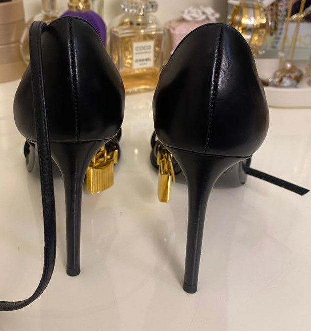 Tom Ford Padlock leather sandal size 37 EU