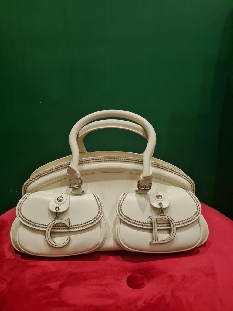Vintage Dior Détective leather handbag