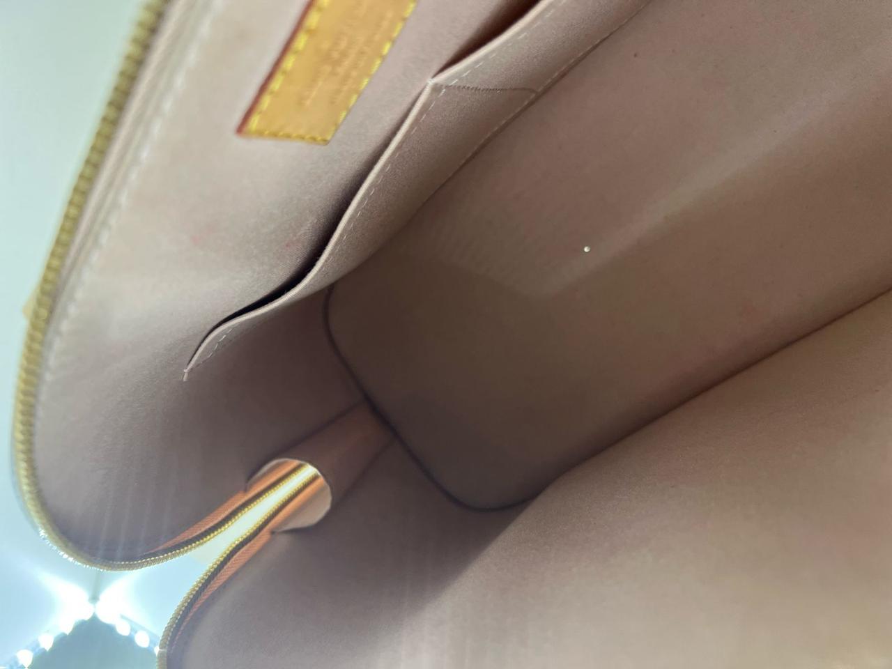 Louis Vuitton Alma PM Vernis Monogram bag beige