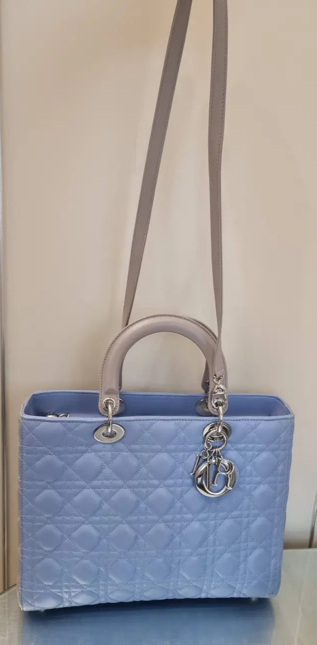 Christian Dior Bicolor Lady Dior Medium Bag