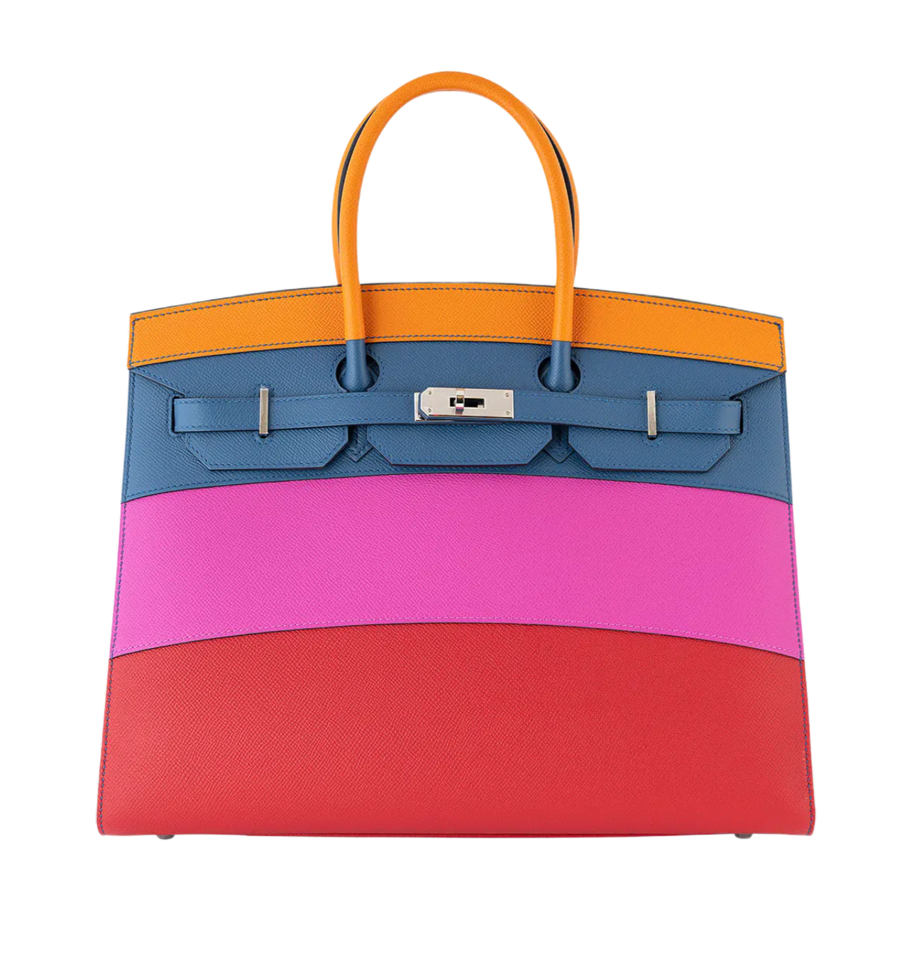 Hermès Birkin 35 “Sunset Rainbow” in Epsom Leather with Palladium Hardware (Price per request)