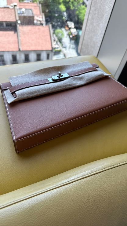 Hermès Kelly Elan 37 in Gold Epsom Leather