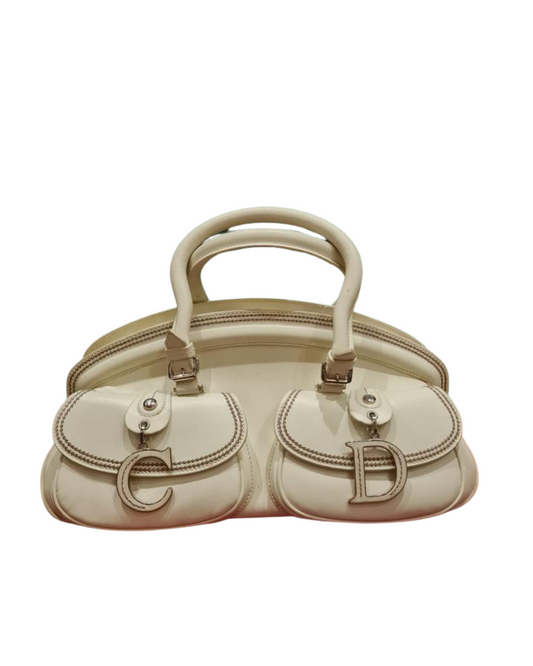 Vintage Dior Détective leather handbag