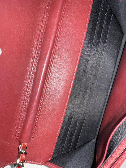 Chanel Wallet on Chain in Burgundy Caviar Leather