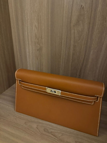 Hermès Kelly Elan 37 in Gold Epsom Leather