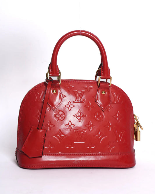 Louis Vuitton Alma BB leather handbag