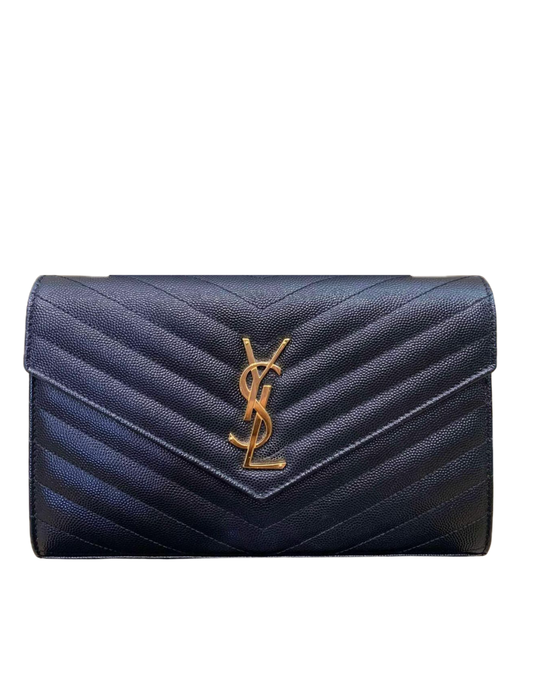 Saint Laurent Monogram Wallet on Chain