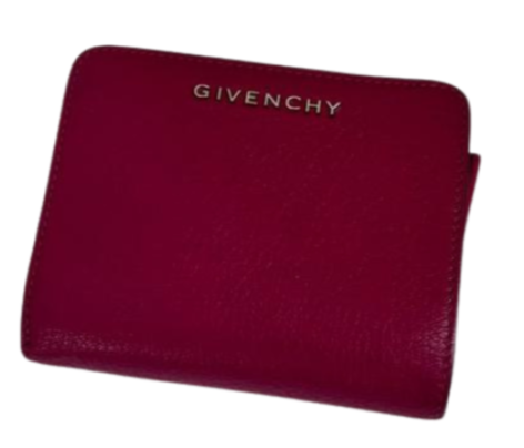 Givenchy leather wallet red colour small size