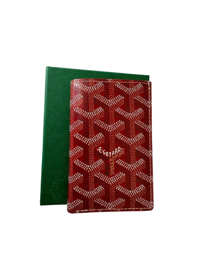 Goyard Monogram Canvas Petit Portefeuille zippe Bifold Wallet Red