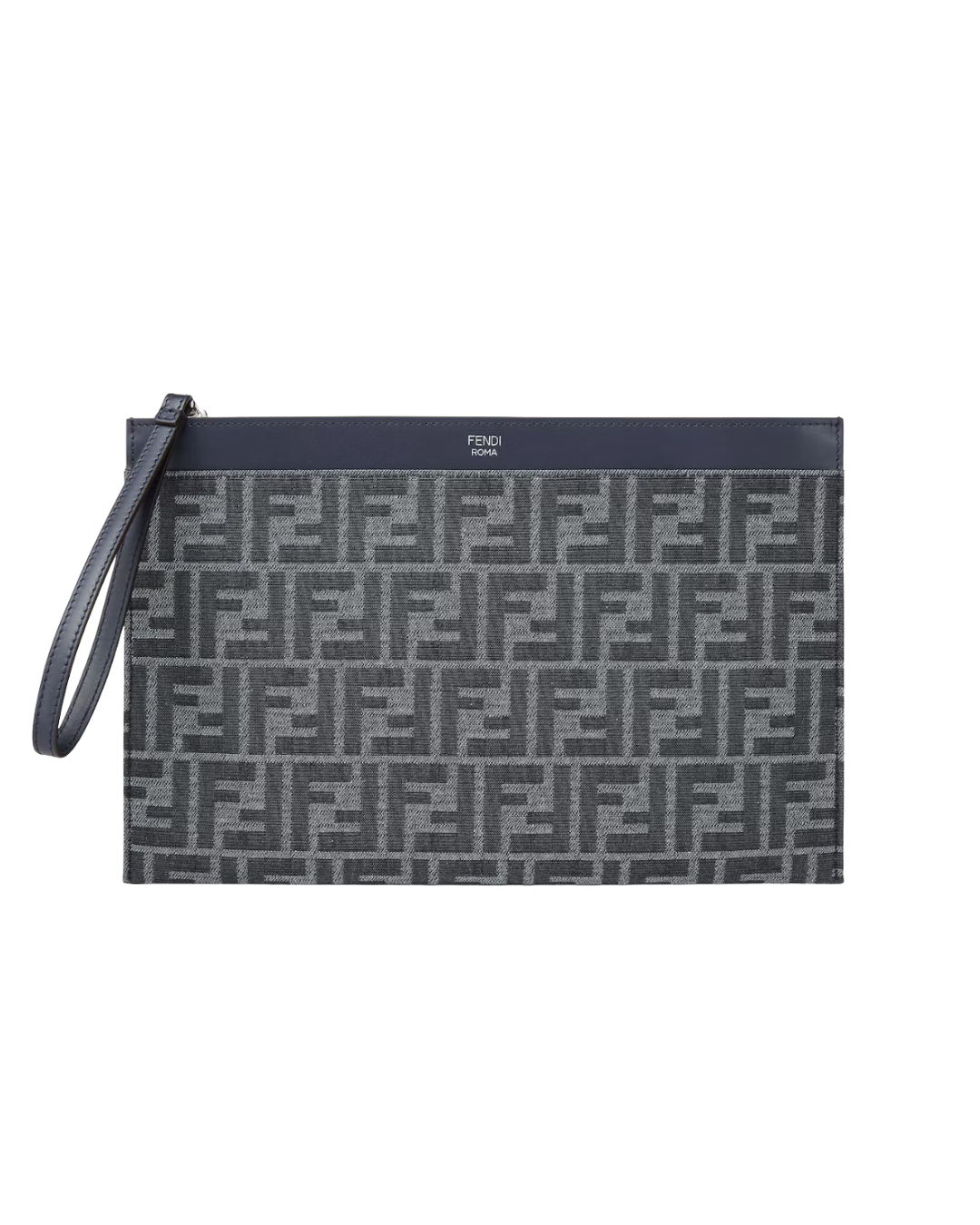 Fendi FF Jacquard Medium Flat Pouch