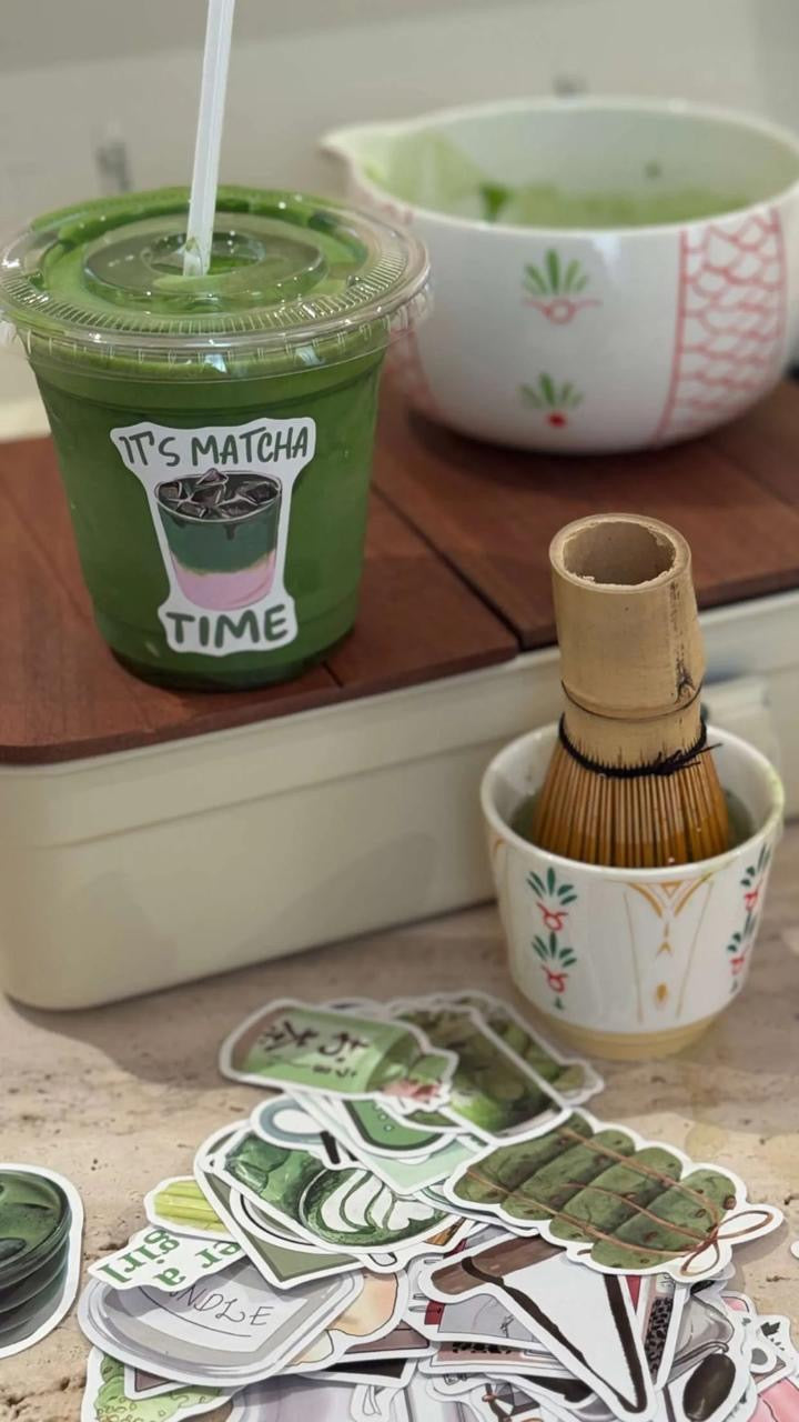 Matcha Starter Set Ceramic Bowl, Whisk, Stand & Sifter