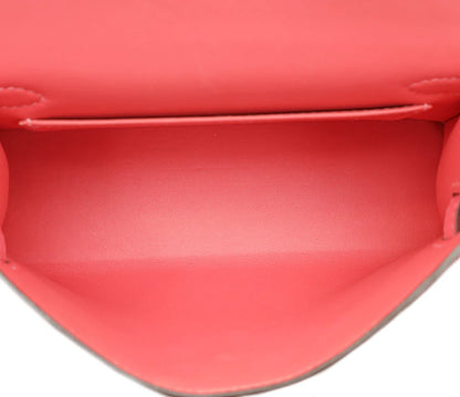 Hermès Mini Kelly II in Rose Azalée Epsom Leather