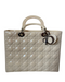 Large Lady Dior Tote – Patent Cannage Leather in Cream