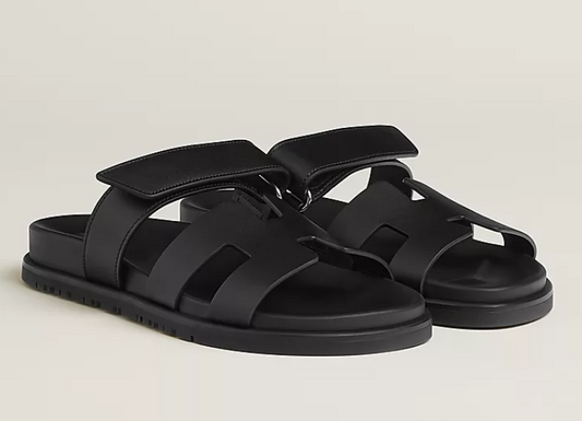 Hermes Chypre black shoes 39,5 size