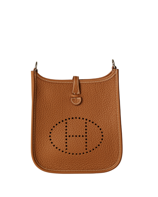 Hermès Evelyne TPM Bag in Gold Clemence Leather