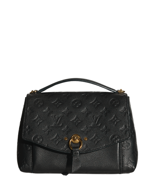 Louis Vuitton Blanche BB Shoulder Bag in Black Monogram Empreinte Leather