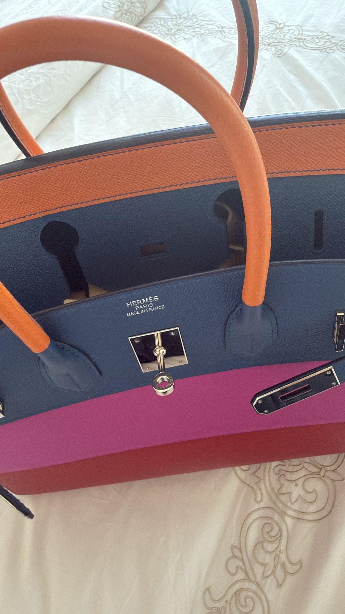 Hermès Birkin 35 “Sunset Rainbow” in Epsom Leather with Palladium Hardware (Price per request)
