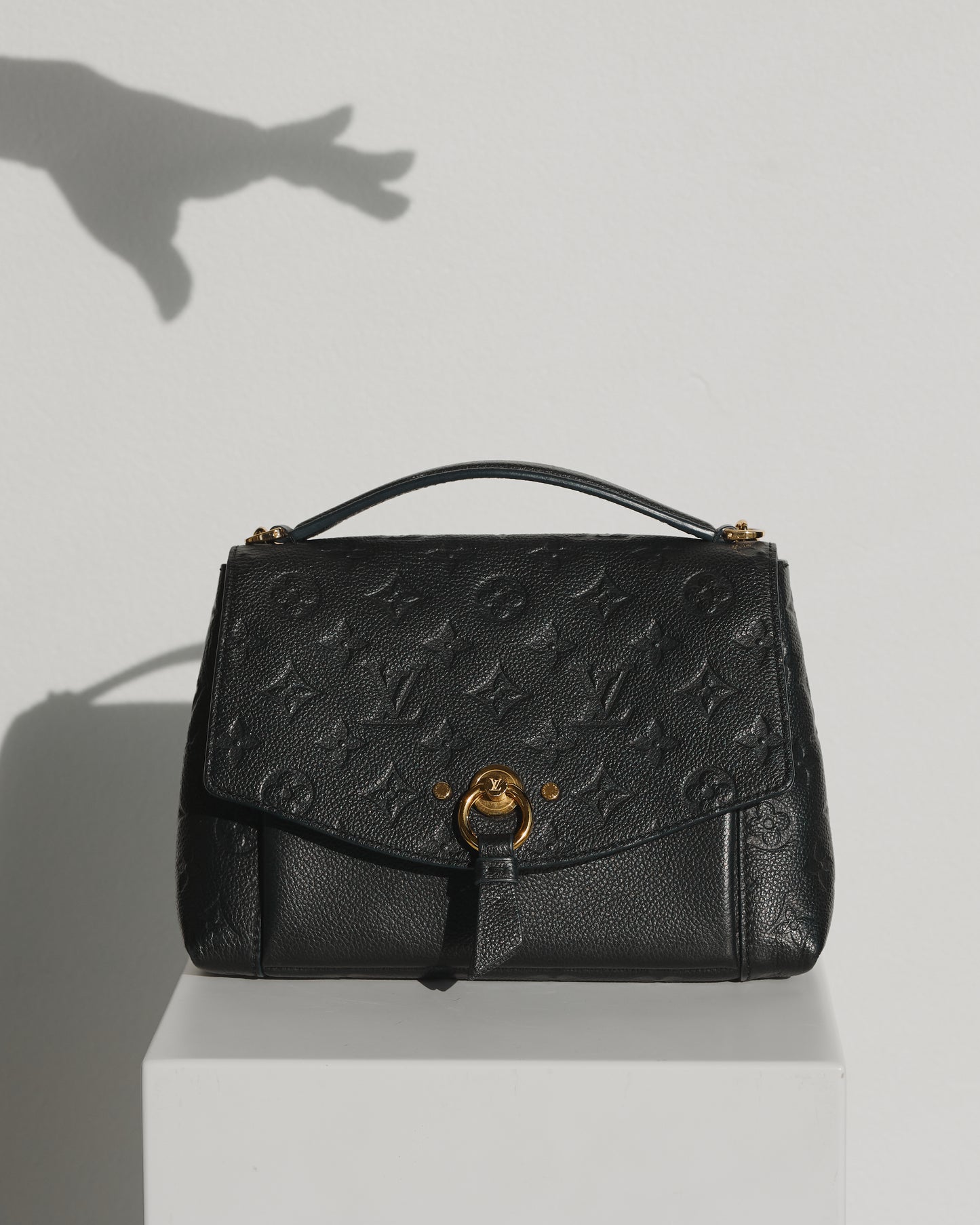 Louis Vuitton Blanche BB Shoulder Bag in Black Monogram Empreinte Leather