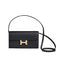 Hermes Constance To Go wallet black (Epsom calfskin and Cordage canvas)