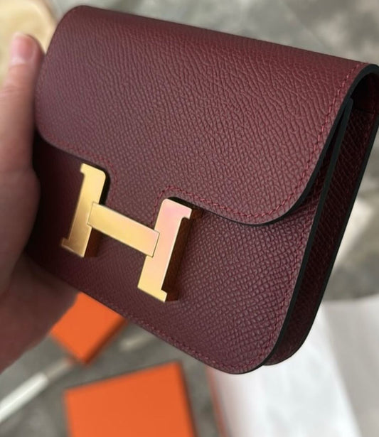 Hermès Constance Wallet – Rouge H