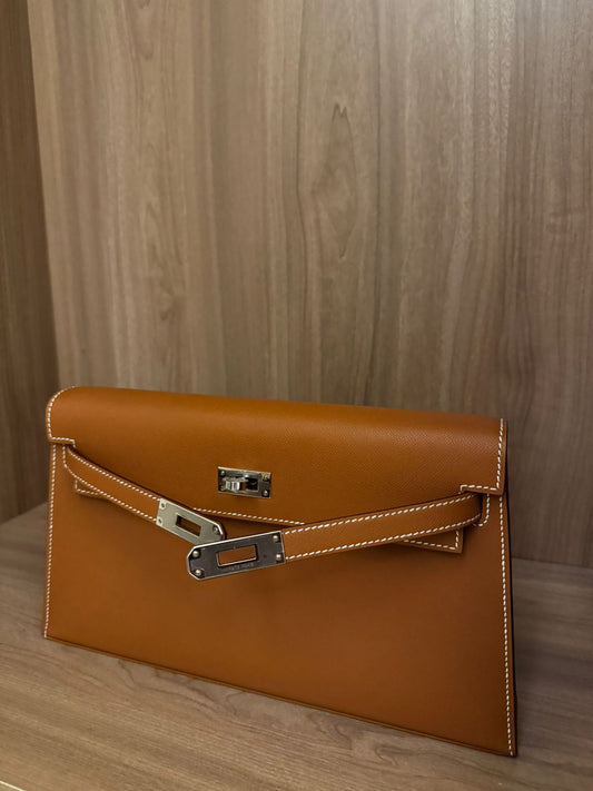 Hermès Kelly Elan 37 in Gold Epsom Leather