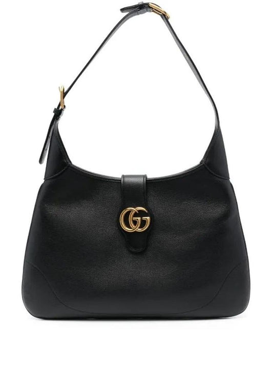 Gucci Black Leather Aphrodite Hobo black