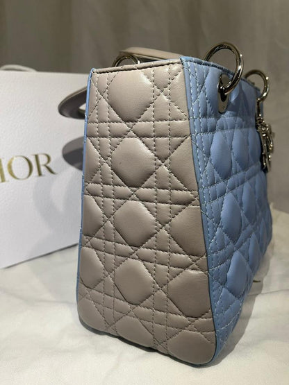 Christian Dior Bicolor Lady Dior Medium Bag