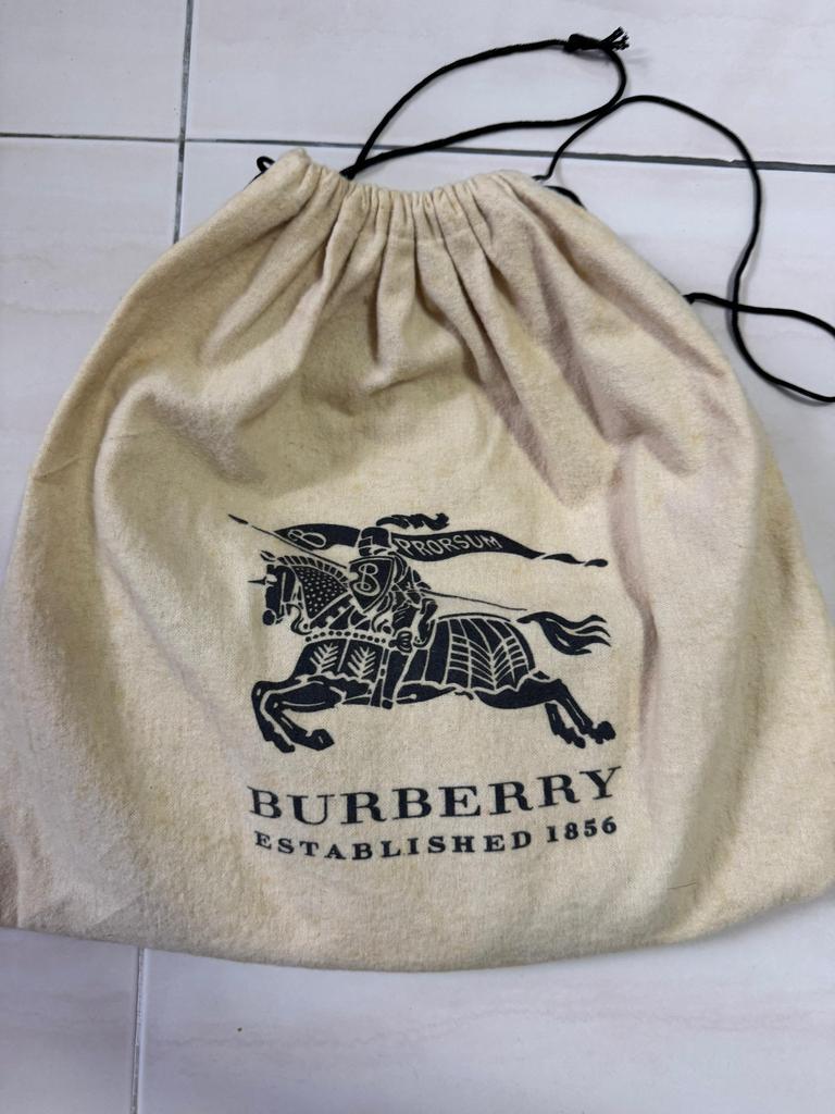 Burberry Brown Star Studded Nova Check Hernville Hobo Beige