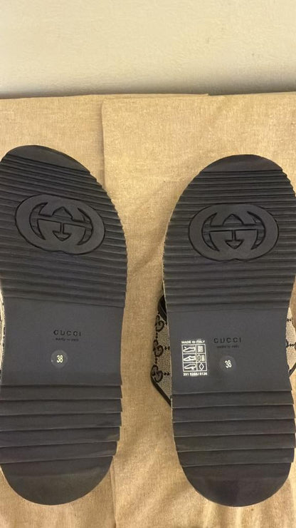 Gucci Marmont GG Canvas Sandals – Size 38