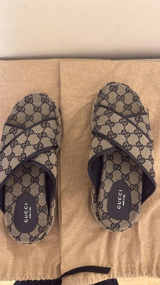 Gucci Marmont GG Canvas Sandals – Size 38